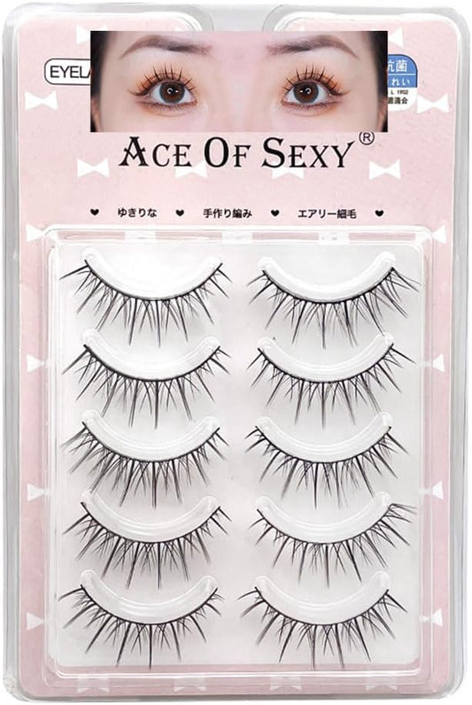 5 Pairs (M09) False Eyelashes, Popular Handmade False Eyelashes, Actress Eyelashes, Natural, Daily May, Lower Eyelashes, False Eyelashes, Bunchy