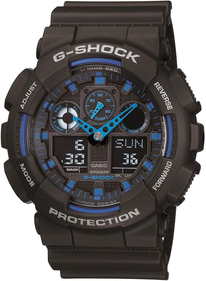 G-Shock Foundation Watch - Black/Blue, black/blue, Chronograph, Quartz Movement