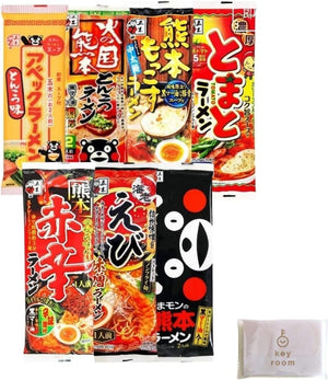 Itsuki Foods Ramen, Local Set, Assortment, 7 Types, 1 Bag of Each, Bek, Hinokuni Kumamoto Tonkotsu