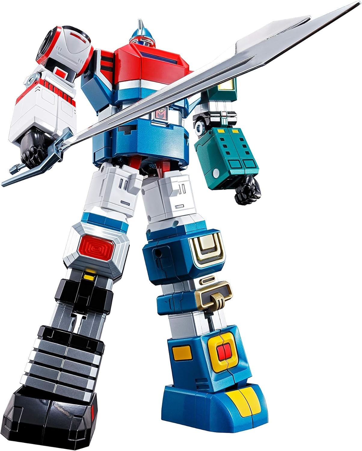 Soul of Chogokin GX-40R Six God Combination Godmars Action Figure, Approx. 11.0 inches (280 mm); Diecast, ABS & PVC; Painted
