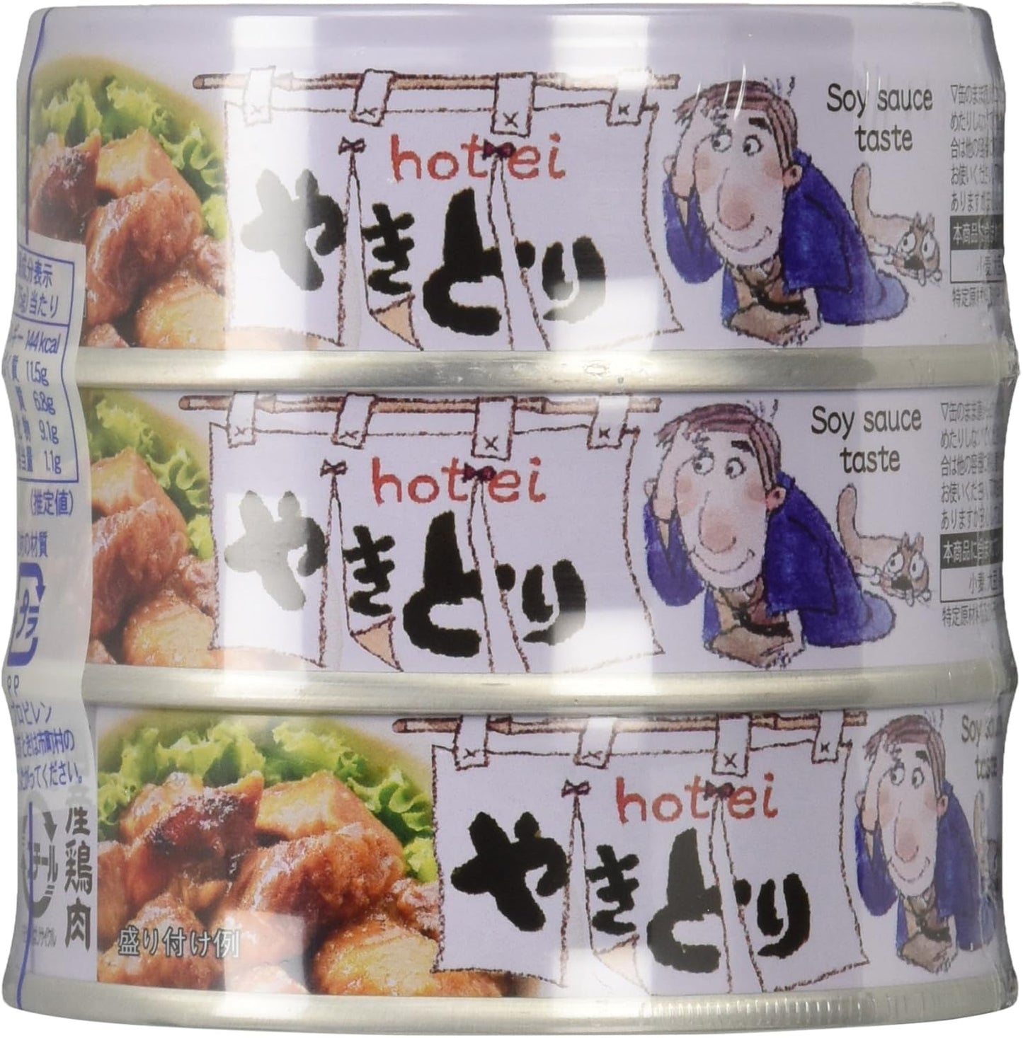 HoteFoods Yakitori Flavor 3 Cans Shrink 8.9 oz (225 g) x 2 Packs