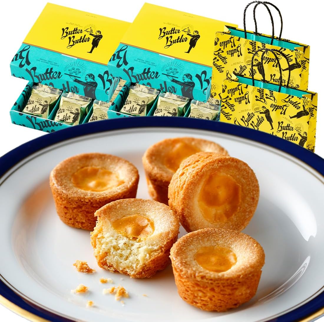 Butter Butler Butter Gullet, Popular, Sweet, Gift, Tokyo Souvenir, Individually Wrapped, Gift, Return, Home Celebration, Baking, Retirement (Set of 9)