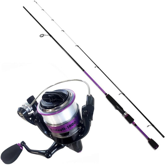 Ajimebaruset-02 Fishing Tackle Introduction to Ajing Meberling Rod (MJ-682) & Reel Set with Line