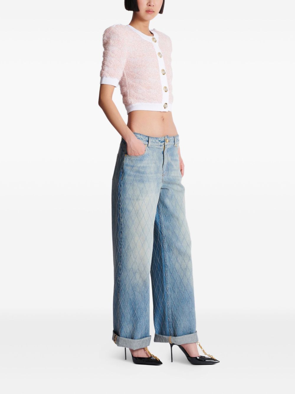 Balmain バルメインツイードカーディガン - Image 1