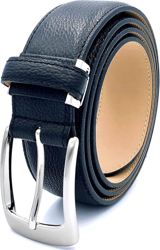 Genuine Japanese Cowhide Leather Belt, Made in Japan, Japanese Manufacturer, Handmade, Men's, Business, 35 Wide, Casual, Classic, Basic "Smooth Soft", Gift, Adjustable Size