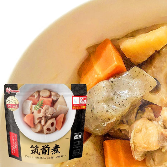 Iris Ohyama Range de Pa Cook Range-Up Stewed Chicken and Root Vegetables, Boil-in-Bag, 5.8 oz (165 g), Side Dish, Microwaveable