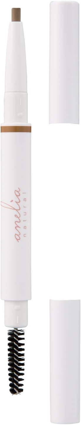 Anelia Natural Non-Additive Eyebrow Pencil [Hypoallergenic Soap Off Produced by Hina Yoshikawa] 0.006 oz (0.17 g) (Light Brown)
