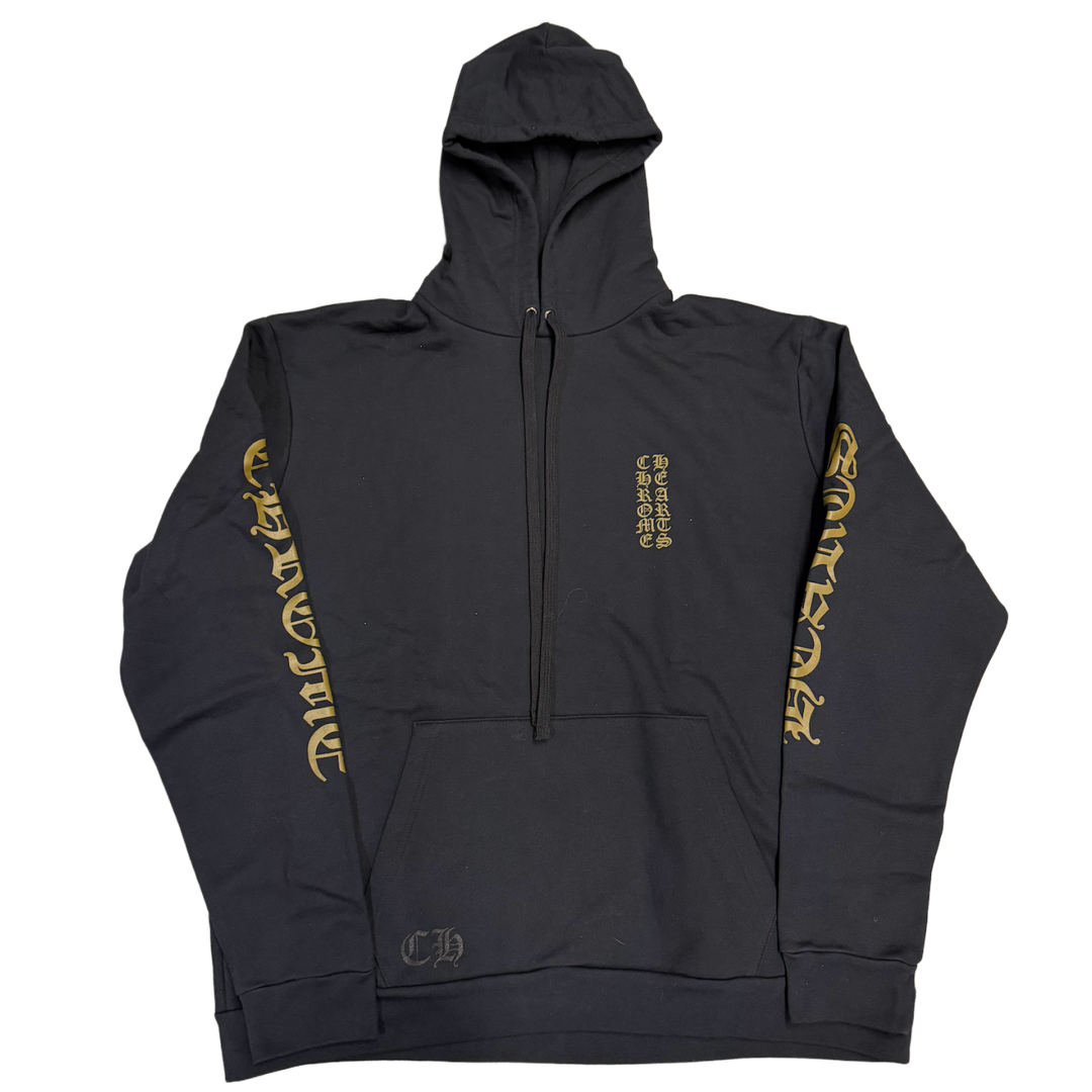 CHROME HEARTS 'OLIVE' VERTICAL LOGO HOODIE