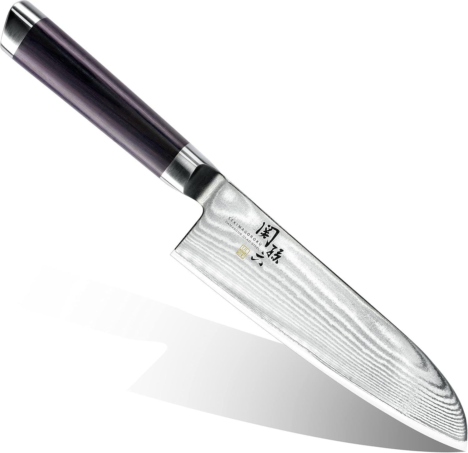 Kai Corporation AE5200 Santoku Knife, Sekimagoroku, Damascus, 6.5 in (165 mm), Made in Japan