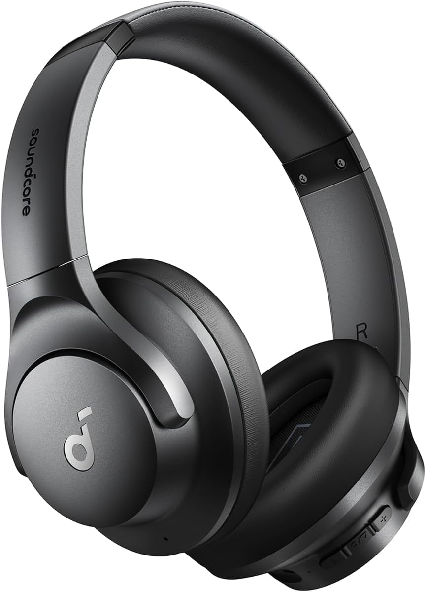 Anker Soundcore Q20i, Bluetooth 5.0 Wireless Headphones, Hybrid Active Noise Cancelling/Hi-Res Compatible (Wired) / Ambient Sound Mode/Heavy Bass / Up to 60 Hours of Long Music Playback / Sound
