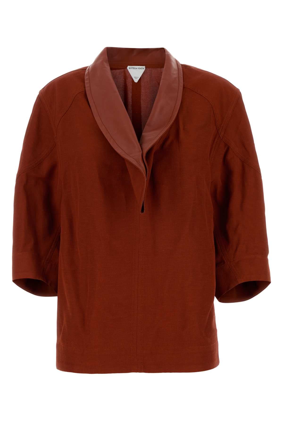 Bottega Veneta Tiziano Red Viscose Blend Blouse - Image 1