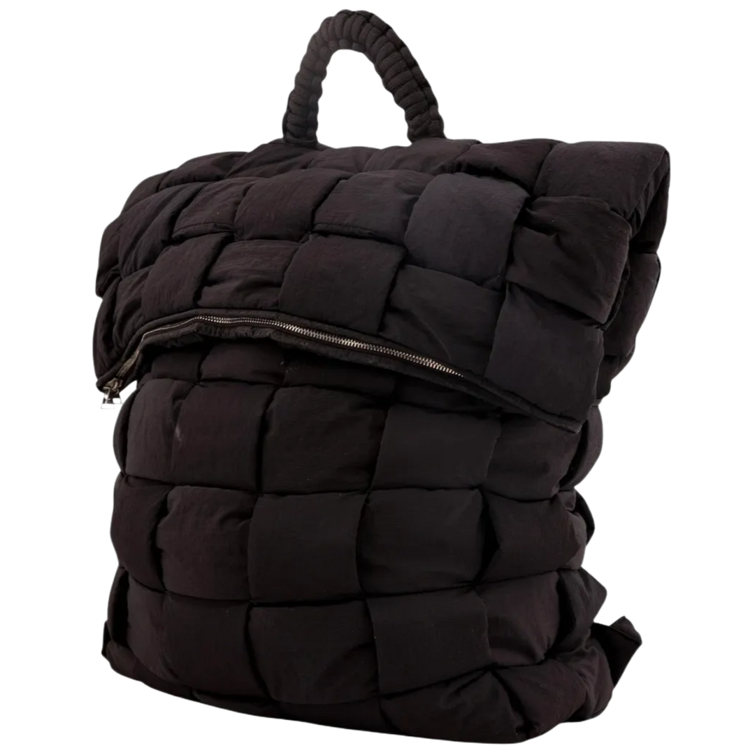 BOTTEGA VENETA 'BLACK' PUFFER BACKPACK