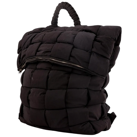BOTTEGA VENETA 'BLACK' PUFFER BACKPACK