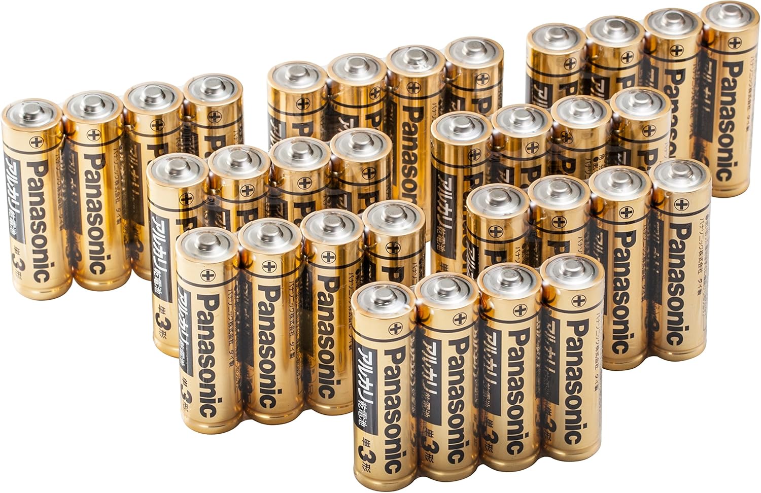 Panasonic Single 3 Alkaline Dry Battery 32-pack LR6RJA/32S [Frustration Free Packaging (FFP)]