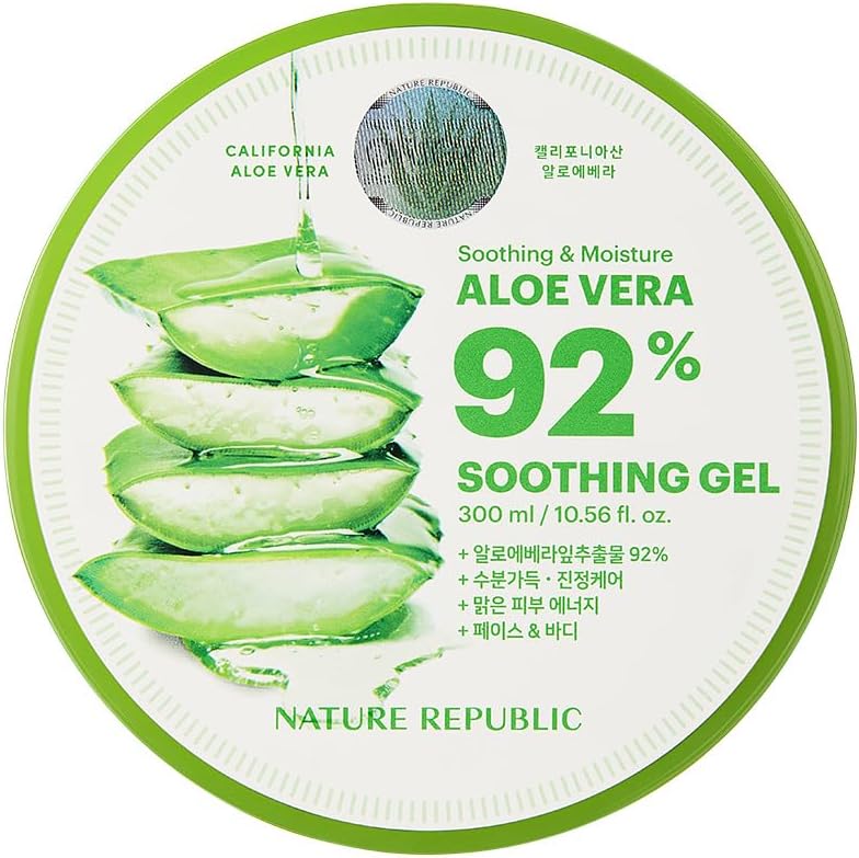 NATURE REPUBLIC Moisturizing Aloe Suding Gel 92% (1 piece)