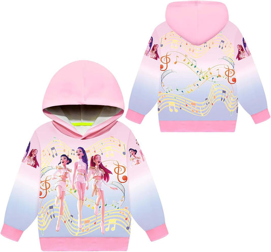 Warmyart Hooded Children's Clothes, Hoodie, Kids, Long Sleeve, Everyday Wear, Soft, Sweatshirt, Comfortable, Cheering Clothes, Spring and Autumn Clothing