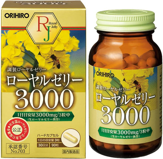 Orihiro Royal Jelly 3000, 90 Tablets