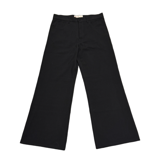 MARNI 'TROPICAL WOOL' BLACK TROUSERS
