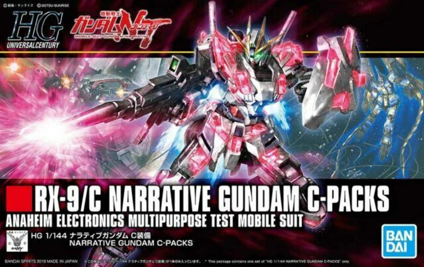 HGUC Mobile Suit Gundam NT Narrative Gundam C Equipment, 1/144 Scale, Color-Coded Plastic Model
