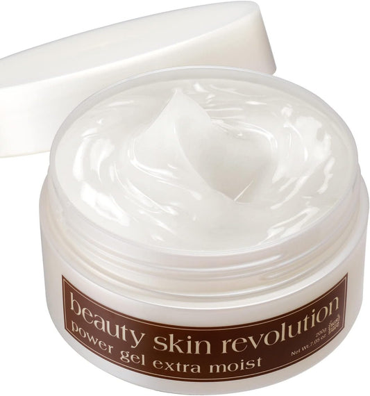 CRUDE Beauty Skin Revo Power Gel Extra Moist, All-in-One Gel, 7.1 oz (200 g), Approx. 3 Months Work, Herbal Scent, CICA (Made in Japan), EGF Human Stem Cells