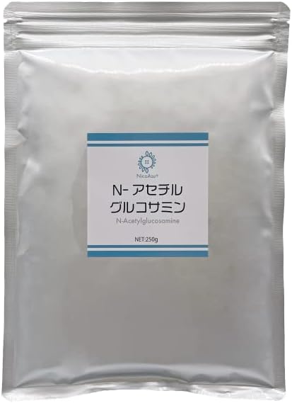 Domestic Fermented N-Acetyl Glucosamine Powder, 8.8 oz (250 g), 100% Natural Glucosamine Powder, Purity 98% or More Additives, Hyaluronic Acid on Joints and Skin, Crustaceans Free, Fermented