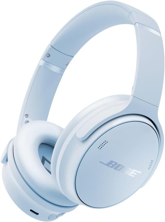 Bose QuietComfort Headphones LE Fully Wireless Headphones, Noise Cancelling, Bluetooth Connectivity with Microphone, Up to 24 Hours Playtime, Fast Charging, Ice Blue