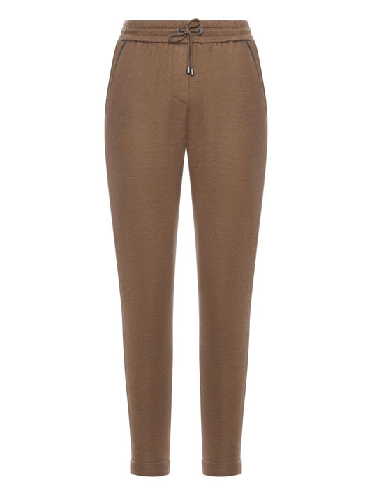 Brunello Cucinelli CottonとSilk Blendのズボン - Image 1