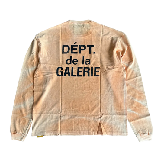 GALLERY DEPT FADED 'ORANGE' FRENCH LOGO LONGSLEEVE TEE
