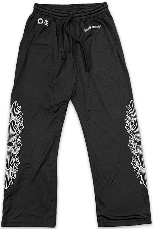 CHROME HEARTS 'BLACK MESH' WARM UP PANTS