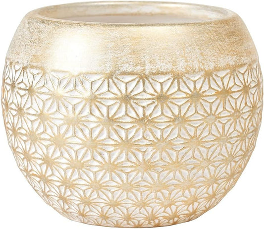 Tokyodo Flower Vase Accorde Bowl White Diameter 8.5, Φ12×H9.5cm CX000906-001