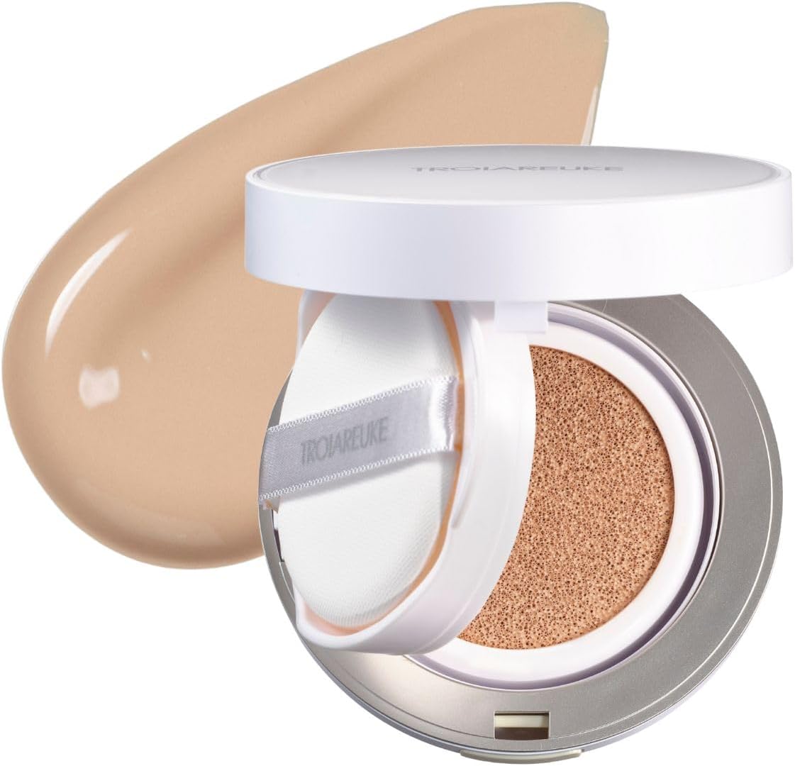 [Official] TROIAREUKE A+ Healing Cushion/Cushion Foundation BB Cream Sensitive Skin Moisturizing Natural Cover (Light Beige #21) SPF50+ PA++++