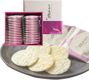 Toyama Specialty Product, Shirobiyuki Hidesuya Confectionery Sasaraya White Shrimp Souvenir Gift, Hokuriku Specialty Packaging (2 Sheets x 36 Bags)