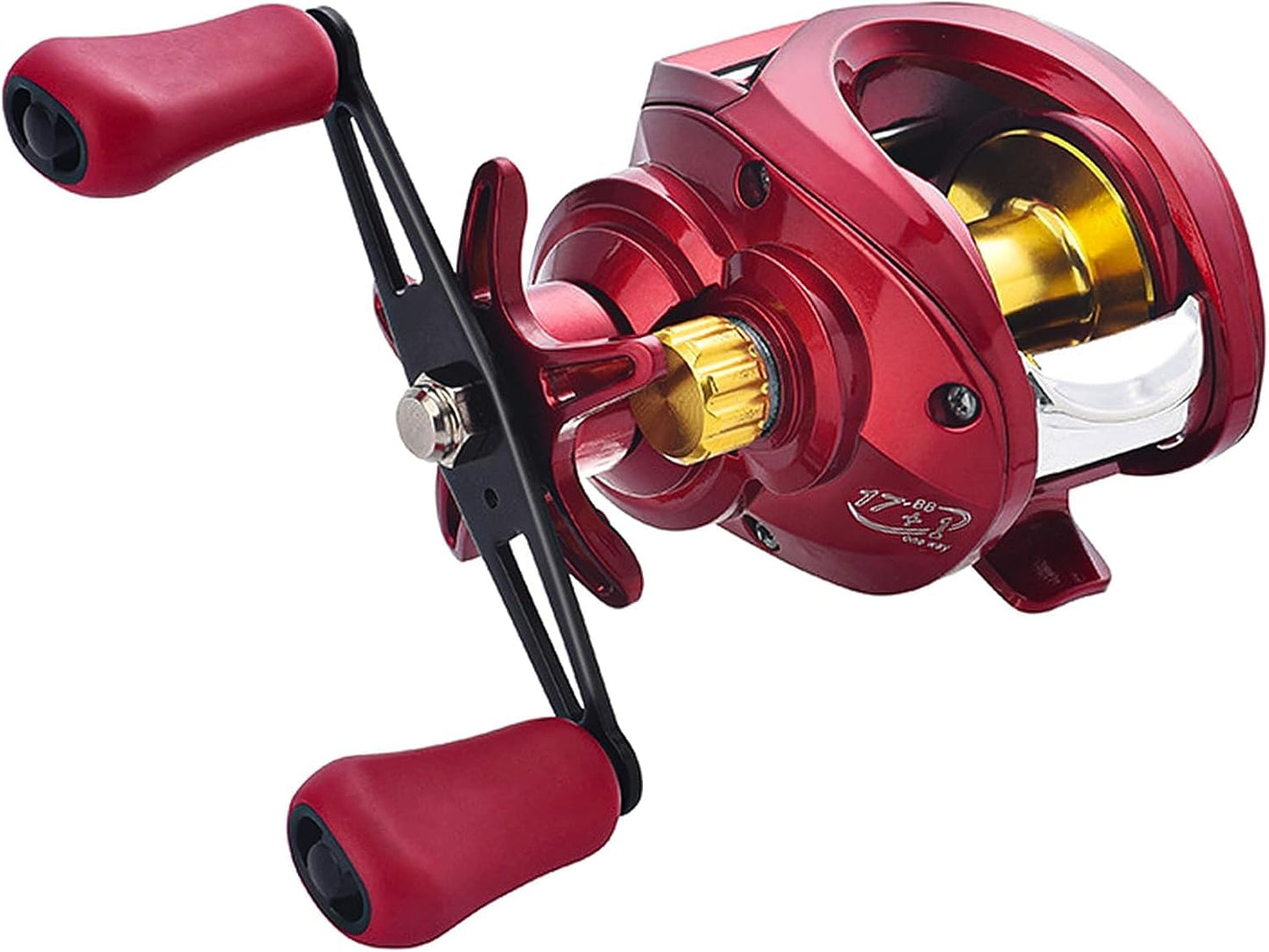 Bait Reel Fishing Reel Bait Finesse Reel Shallow Groove Spool Ultra Lightweight Aluminum Alloy Spool Strong Magnetic Brake for Saltwater Fishing and Freshwater (Left Handle)