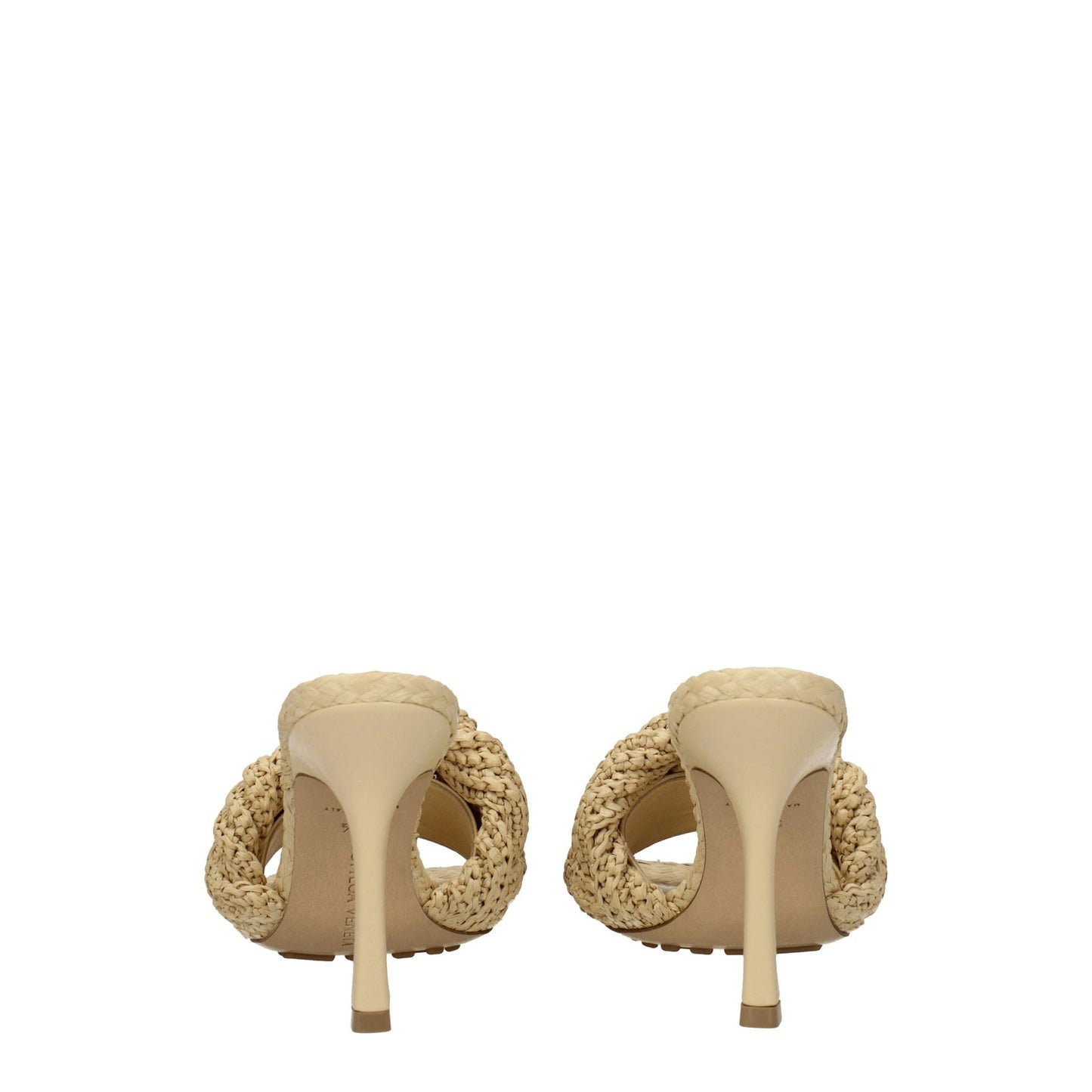 Bottega Veneta Sandals Lido Women Rafia Beige/Cane Sugar - Image 1
