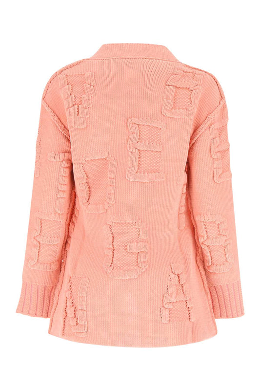 Bottega Veneta ボッテガベネタピンクシェニールカーディガン - Image 1