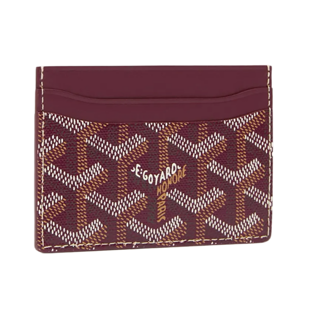 GOYARD 'SAINT SULPICE 'BURGUNDY' CARD HOLDER