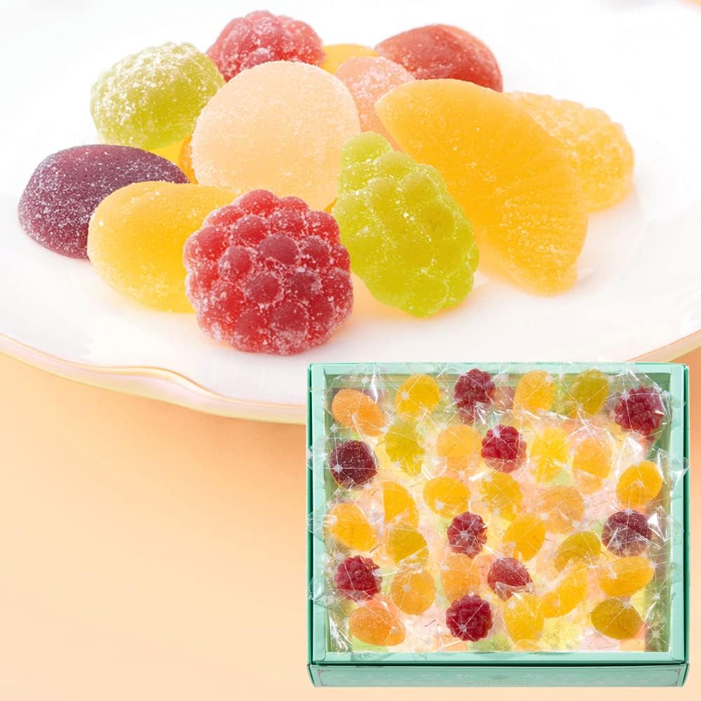 Western Sweets Rokumeikan Blessings of the Dew 44-Piece Set (Gift 12 Varieties Fruit Jelly Hand-Delivered Sweets Single-Serve Jelly)