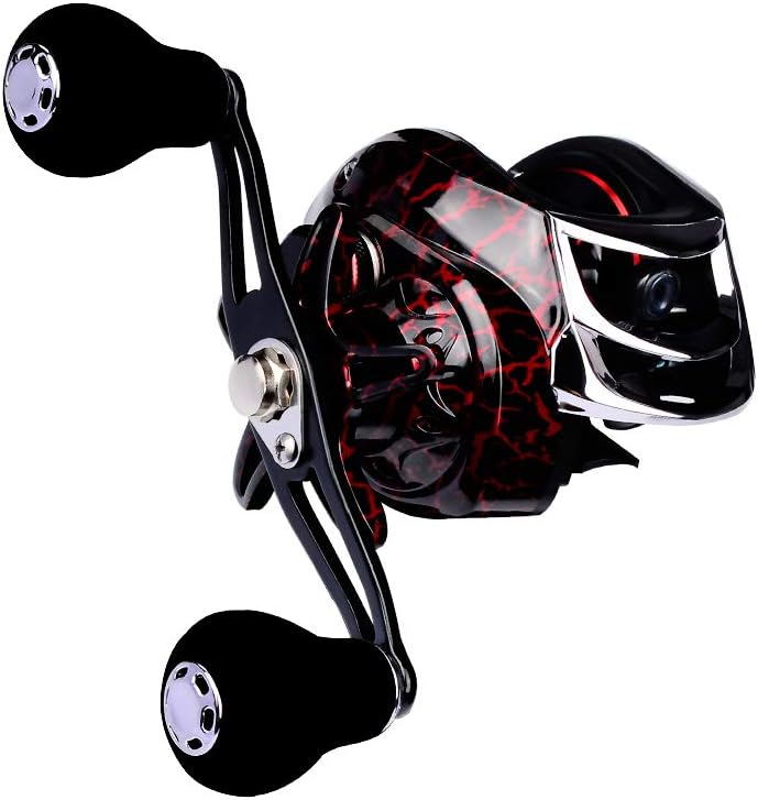 18+1 BB Ball Bearing 7.1:1 Portable Fishing Reel Baitcasting Reel Left/Right Hand Fishing Baitcasting Reel, Right Hand