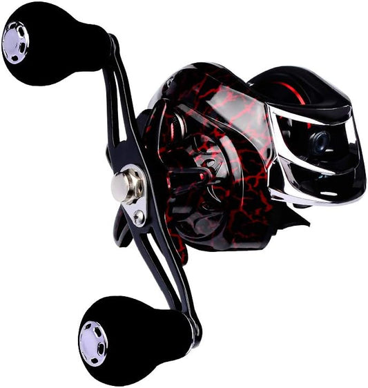 18+1 BB Ball Bearing 7.1:1 Portable Fishing Reel Baitcasting Reel Left/Right Hand Fishing Baitcasting Reel, Right Hand