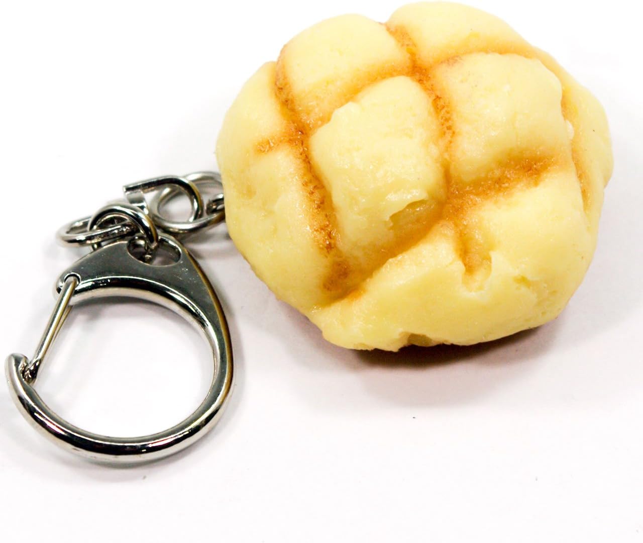 Coconut Accessories, Melon Pan Food Sample Keychain Cute, Funny, Souvenir, Present, 121OK