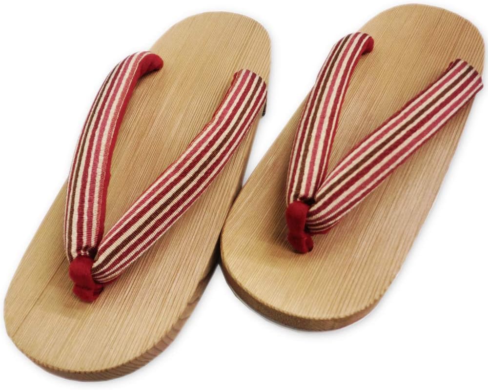300 Years of Tradition Connected by Craftsmen Kiso Geta, Women's, Striped Pattern, Traditional Crafts, Made in Japan
