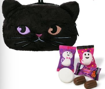 Merry Chocolate Candy Nyandaful Pouch, 6 Packs per Bag, Halloween Party, Odd Eye