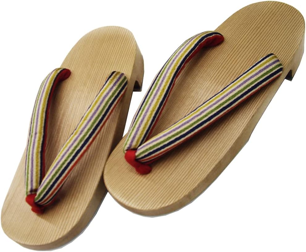 300 Years of Tradition Connected by Craftsmen Kiso Geta, Women's, Striped Pattern, Traditional Crafts, Made in Japan