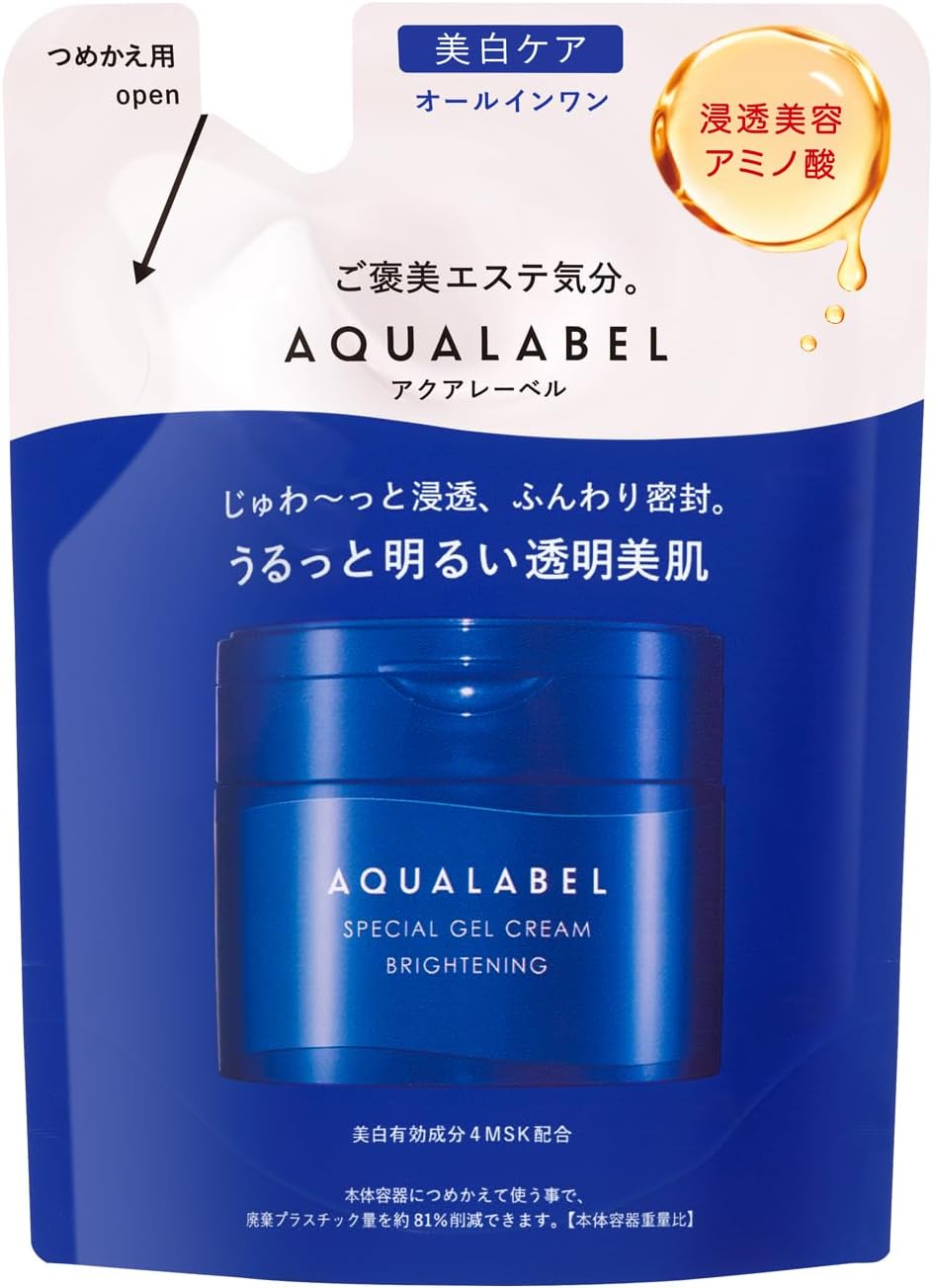 Aqua Label Special Gel Cream EX (Brightening) 2.8 oz (81 g) Refill All-in-One Gel Whitening Care [Quasi Drug]