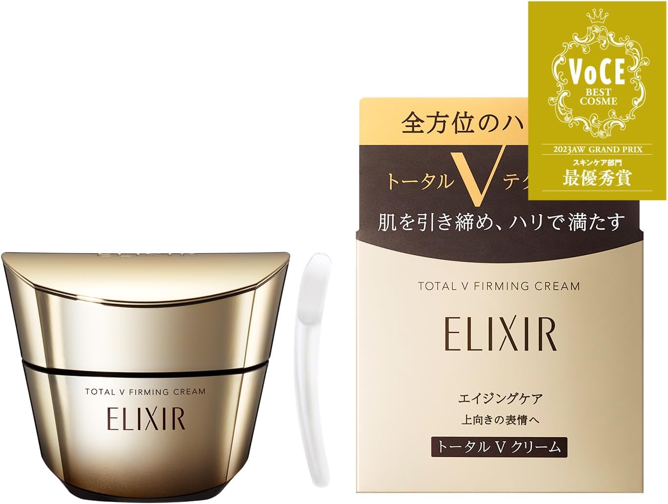 ELIXIR Elixir Total V Firming Cream 1.8 oz (50 g) Main Body Cream, Omnidirectional Hali, Aging Care, Superier Shiseido