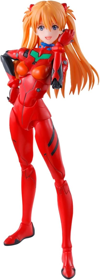 TAMASHII NATIONS S.H. Figuarts Rebuild of Evangelion Asuka Langley Shikinami Approx. 5.3 inches (135 mm), PVC & ABS, Pre-painted Action Figure