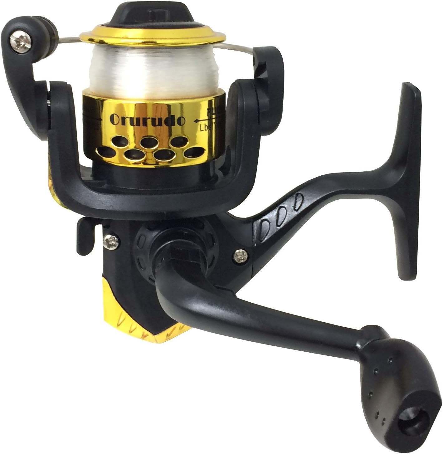 Orludo qb010100 Puchi200 Fishing Reel, 5.3 oz (150 g), Drag Force 14.3 lbs (6.5 kg), Family Fishing, Sabiki, Perfect for Easy Fishing, Easy to Use with Thread, Spining Reel 5 Colors