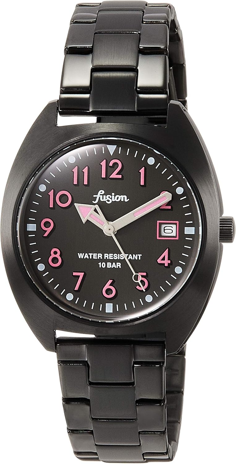 Seiko Watch Alba AFSJ404 Stainless Steel (Hard Coating), Dial: Black, Bracelet Type