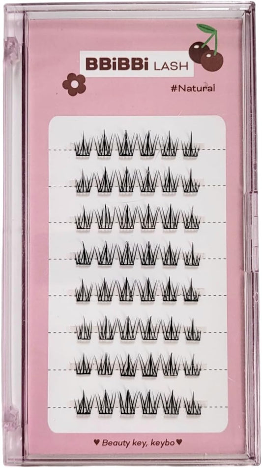 No GLUE Kibo Pipi Rush One-Touch Eyelashes with No Glue (#Natural)