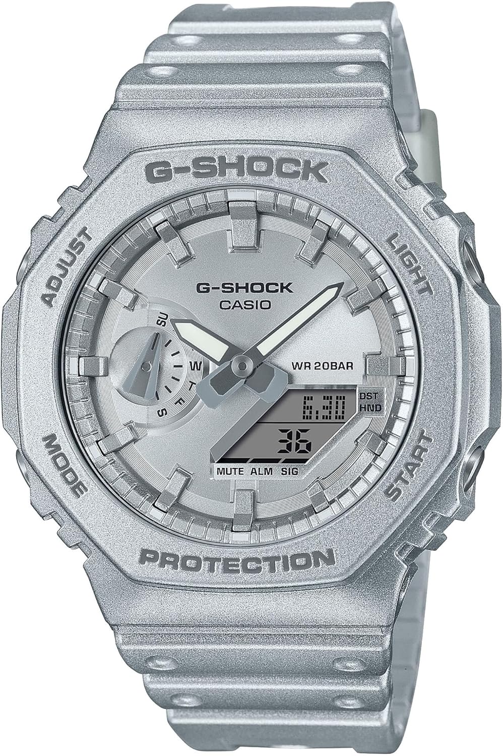 G-Shock GA2100FF-8A Grey One Size Fits Most, Grey, One Size, Modern Sports, gray, modern sports